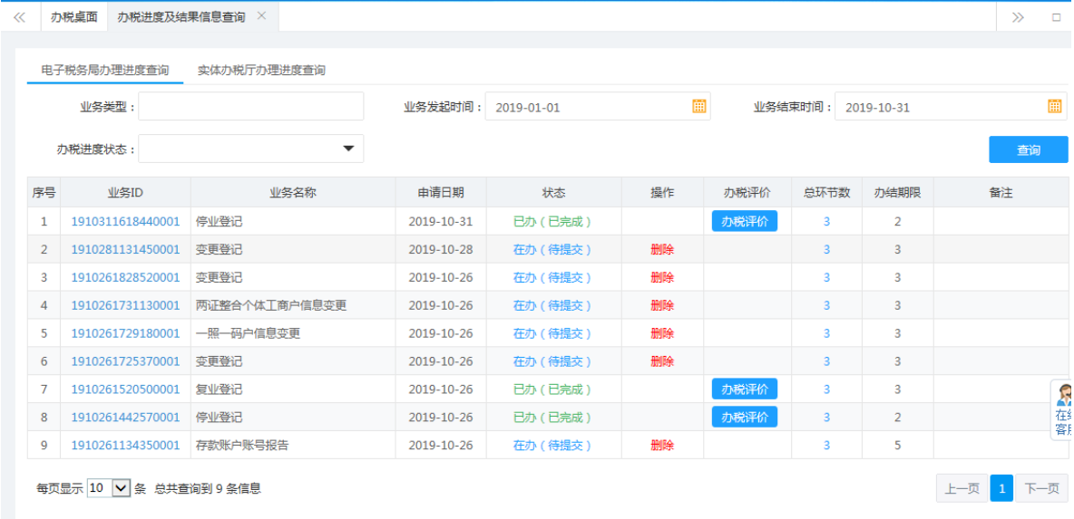 鄭州鄭東新區停業(yè)登記網(wǎng)上辦理流程辦稅進(jìn)度及結果信息查詢(xún)